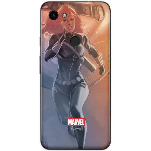 Marvel Black Widow Running Google Pixel 3a XL Skin